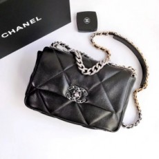 샤넬 CHANEL 2022 SS 19 램스킨 CC 실버메탈 제니백 스몰 블랙 플랩백 AS1160 커스텀급