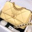샤넬 CHANEL 2022 SS 19 램스킨 CC 골드메탈 제니백 스몰 옐로우 플랩백 AS1160 커스텀급
