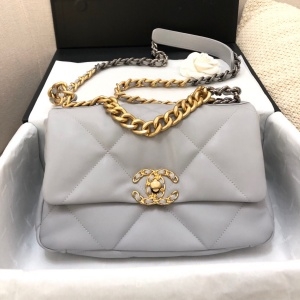 샤넬 CHANEL 2022 SS 19 램스킨 CC 골드메탈 제니백 스몰 그레이 플랩백 AS1160 커스텀급