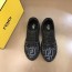 펜디 FENDI 2022 SS 캐릭터 로고 투톤 블랙 남성 슈즈 커스텀급