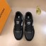 루이비통 LOUIS VUITTON 2022 SS 스웨이드 캐릭터 로고 블랙 남성 슈즈 커스텀급