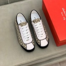 페레가모 FERRAGAMO 2022 SS 자수로고 투톤 남성 슈즈 커스텀급