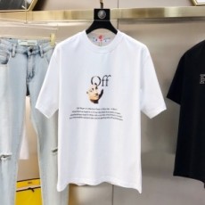 오프화이트 OFF-WHITE 2022 SS 캐릭터 프린트 라운드넥 남성 반팔티 커스텀급