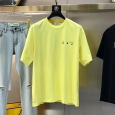 오프화이트 OFF-WHITE 2022 SS 캐릭터 로고 라운드넥 남성 반팔티 커스텀급