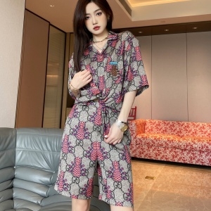 구찌 GUCCI 2022 SS 쟈가드 캐릭터 로고 여성 상의 반바지 커스텀급