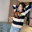 구찌 GUCCI 2022 SS 스트라이프 플라워 여성 니트 상의 커스텀급