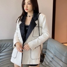 샤넬 CHANEL 2022 SS 카라 블랙라인 포켓 여성 자켓 커스텀급