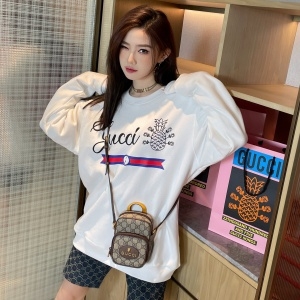 구찌 GUCCI 2022 SS 캐릭터 로고 화이트 여성 긴팔티 커스텀급