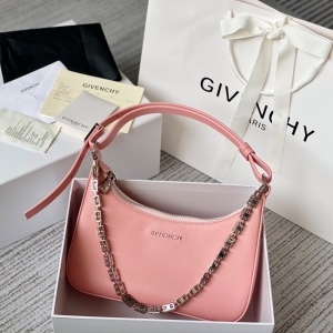 지방시 GIVENCHY 2022 SS 문 컷 아웃 호보백 2201 핑크 커스텀급