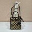 프라다 PRADA 2022 SS 캐릭터 삼각로고 체크무늬 스몰 토트백 1BA355 커스텀급