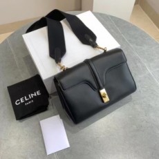 셀린느 CELINE 2022 SS 틴 소프트 16백 스무드 카프스킨 크로스백 블랙 196853 커스텀급