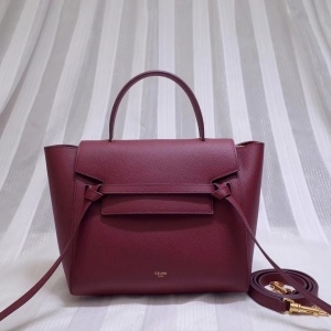 셀린느 CELINE 2022 SS 마이크로 벨트백 업뎃버젼 버건디 토트백 커스텀급
