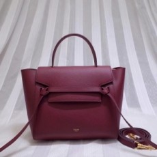 셀린느 CELINE 2022 SS 마이크로 벨트백 업뎃버젼 버건디 토트백 커스텀급