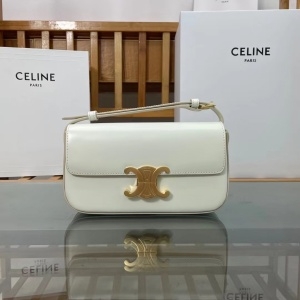 셀린느 CELINE 2022 SS 트리오페 금속버클 아이보리 숄더백 194143 커스텀급