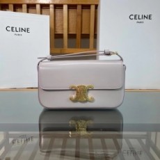 셀린느 CELINE 2022 SS 트리오페 금속버클 연그레이 숄더백 194143 커스텀급