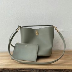 셀린느 CELINE 2022 SS 수플 버킷 16 카키그린 크로스백 195573 커스텀급
