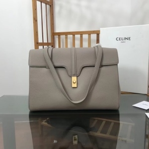 셀린느 CELINE 2022 SS 라지 소프트 16 그레이 숄더백 194043 커스텀급