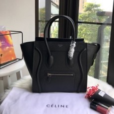 셀린느 CELINE 2022 SS 마이크로 러거지 미듐 토트백 블랙 커스텀급
