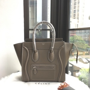 셀린느 CELINE 2022 SS 마이크로 러거지 미듐 토트백 그레이 커스텀급