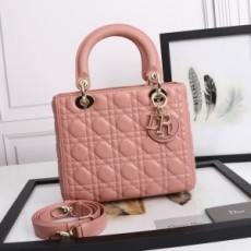 디올 DIOR 2022 SS 레이디백 미듐 핑크 스트랩 토트백 6710-2 커스텀급
