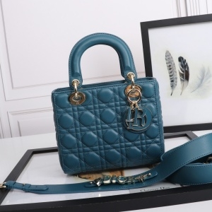 디올 DIOR 2022 SS 레이디백 스몰 블루 스트랩 토트백 6710-1 커스텀급