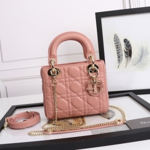 디올 DIOR 2022 SS 레이디백 미니 핑크 스트랩 토트백 6708-1 커스텀급