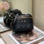 디올 DIOR 2022 SS 로고 캐릭터 자수 화장품케이스 스몰 숄더백 블랙 레더 커스텀급