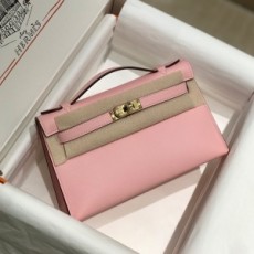 에르메스 HERMES 2022 SS 켈리 스위프트 포쉐트 토트백 핑크 업그레이드 미러급