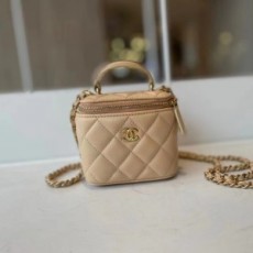 샤넬 CHANEL 2022 SS 미니 클래식 핑크 체인 파우치백 커스텀급