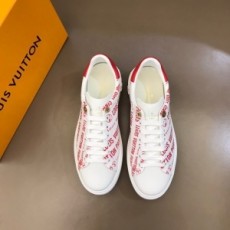 루이비통 LOUIS VUITTON 2022 SS 캐릭터 투톤 레드 남성 슈즈 커스텀급