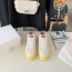 끌로에 CHLOE 2022 SS 패치로고 화이트옐로우 여성 슈즈 커스텀급