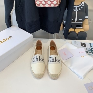 끌로에 CHLOE 2022 SS 캐릭터 로고 패브릭 아이보리 여성 슈즈 커스텀급