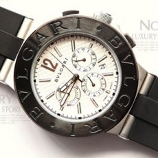 불가리Bulgari Diagono Chronograph Rubber NEW Ref. DG42C6SVDCH - 불가리 디아고노 크로노그래프 러버 뉴버젼 시계